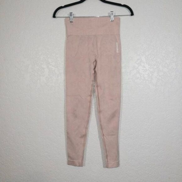 Gymshark Pink Camo Adapt Animal Seamless Leggings Size Small‎ - Picture 1 of 5